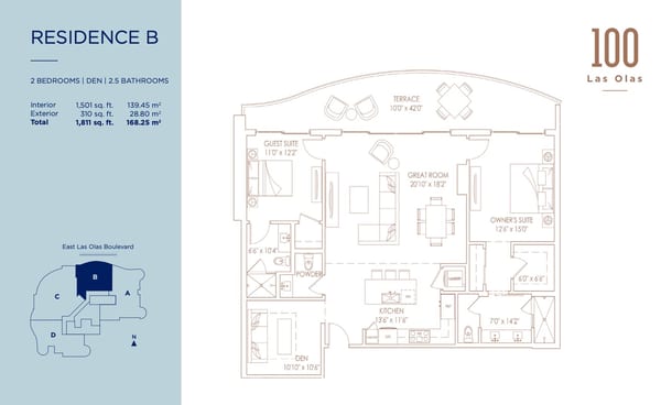 100 Las Olas — Residence B