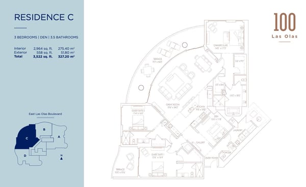 100 Las Olas — Residence C
