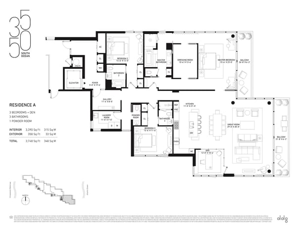 3550 South Ocean Palm Beach — Residence A