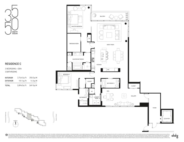 3550 South Ocean Palm Beach — Residence C