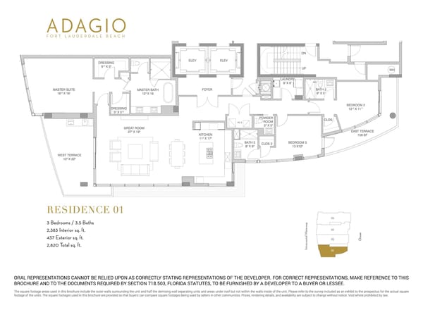 Adagio Ft Lauderdale Beach — Residence 01
