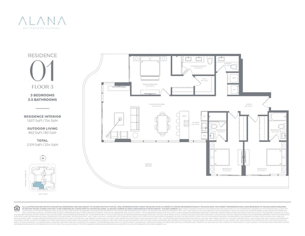 Alana Bay Harbor Islands — Residence 01