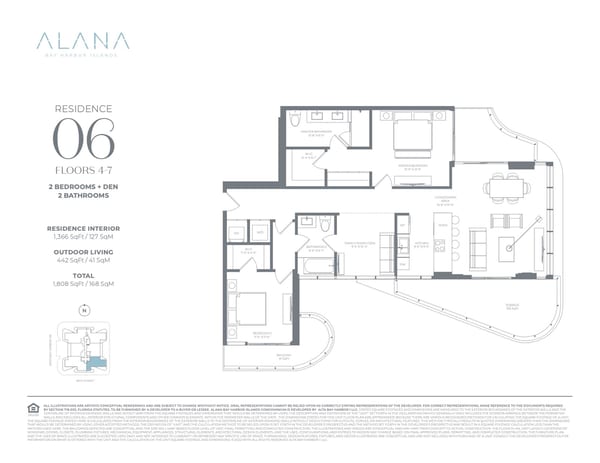 Alana Bay Harbor Islands — Residence 06 Floors 4-7
