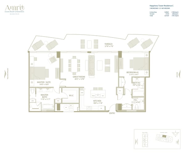 Amrit Ocean Resort & Residences — Happiness Tower Residence C