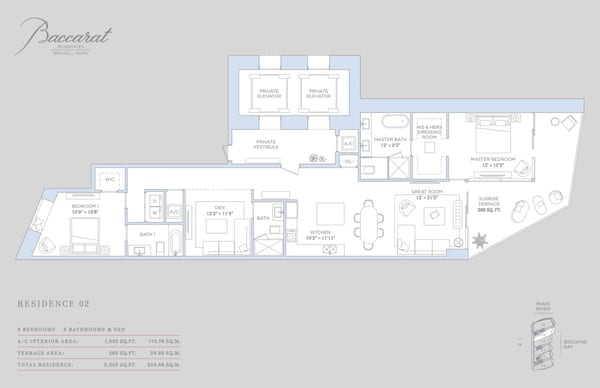 Baccarat Residences Brickell — Residence 02