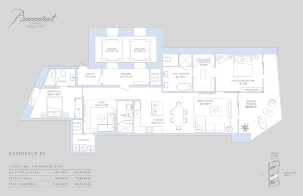Baccarat Residences Brickell — Residence 04