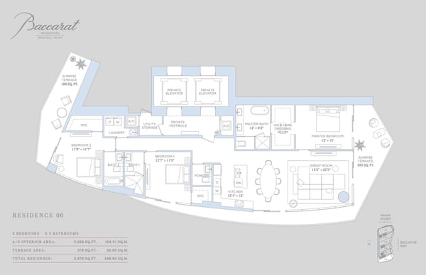 Baccarat Residences Brickell — Residence 06
