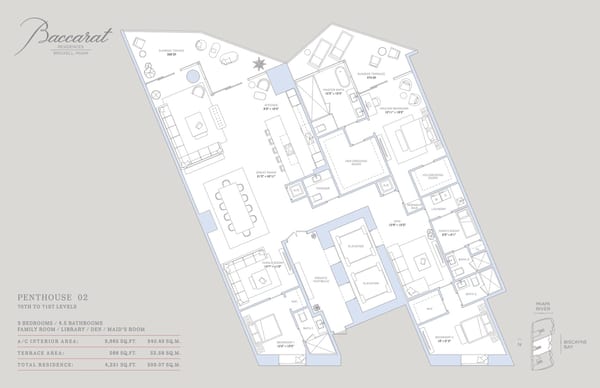 Baccarat Residences Brickell — Penthouse 02