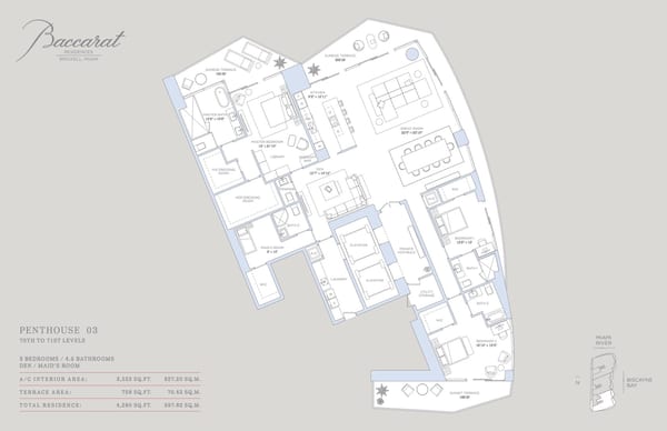 Baccarat Residences Brickell — Penthouse 03