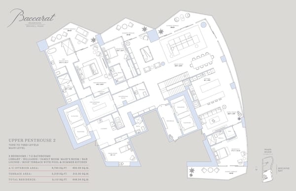 Baccarat Residences Brickell — Upper Penthouse 2