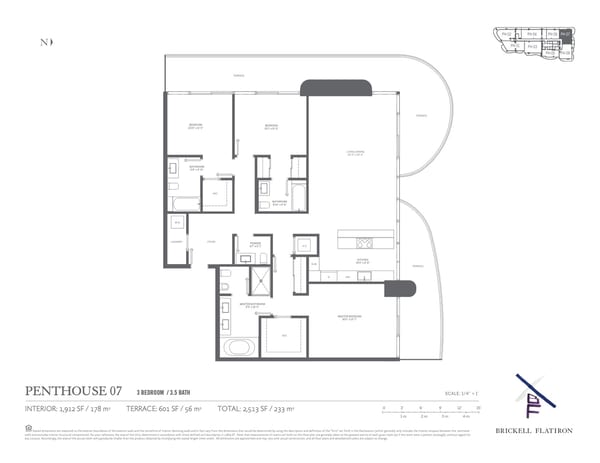 Brickell Flatiron Condos — Penthouse 07