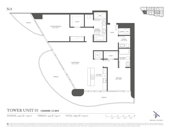 Brickell Flatiron Condos — Tower Unit 01