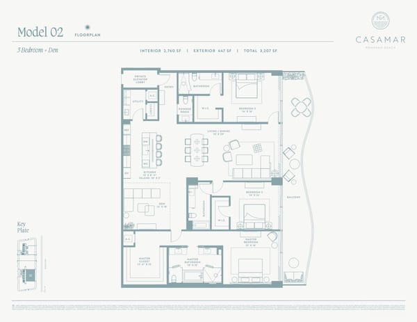 Casamar Pompano Beach Condos — Levels 4-22 Model 02