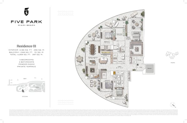 Five Park Residences Miami Beach — Residence 01