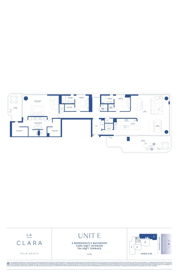 La Clara Palm Beach — Unit E