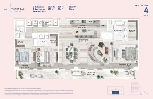 Mr. C Residences Coconut Grove — Penthouse 4
