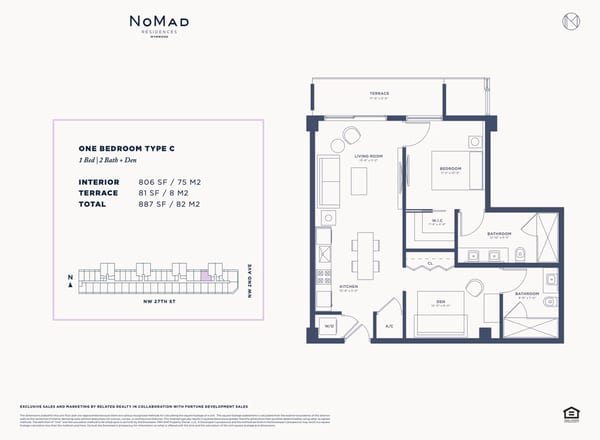 Nomad Residences Wynwood — One Bedroom Type C