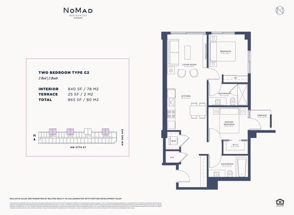 Nomad Residences Wynwood — Two Bedroom Type C2