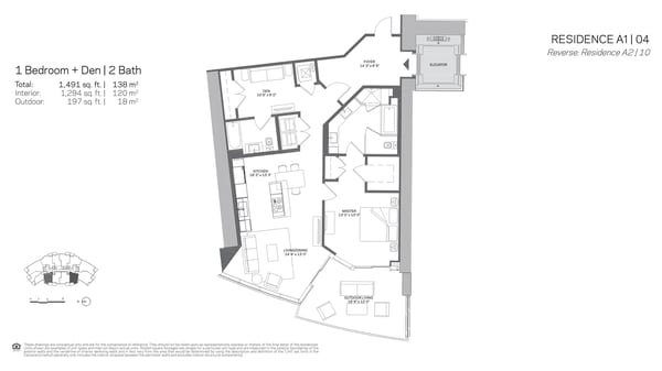 Paramount Miami Worldcenter — Residence A1 04