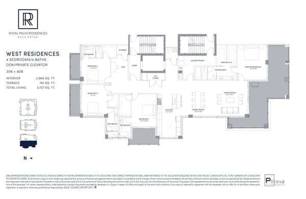 Royal Palm Residences Boca Raton — West Residences 306 + 406