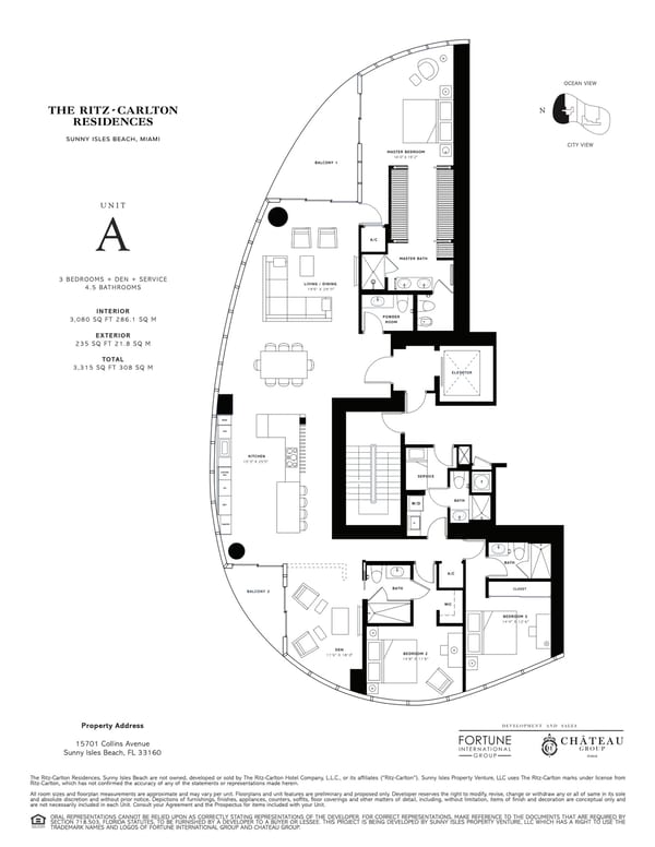 The Ritz-Carlton Residences, Sunny Isles Beach — Unit A