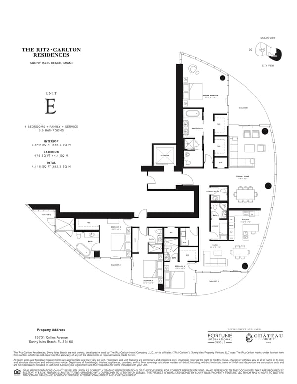 The Ritz-Carlton Residences, Sunny Isles Beach — Unit E