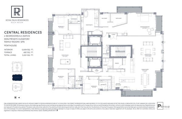 Royal Palm Residences Boca Raton — Central Residences Penthouse