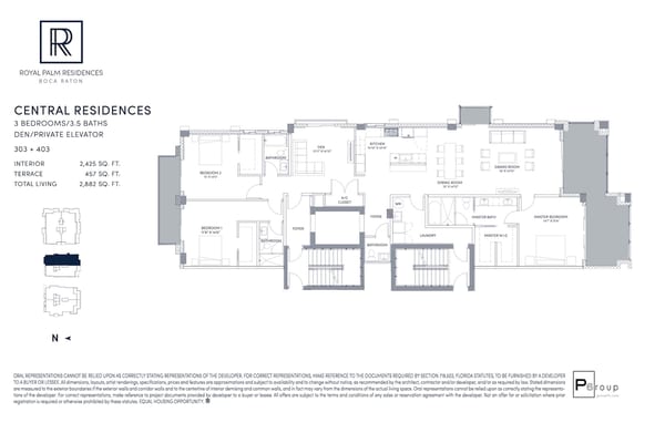 Royal Palm Residences Boca Raton — Central Residences 303 + 403