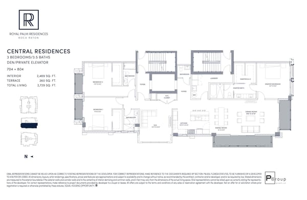 Royal Palm Residences Boca Raton — Central Residences 704 + 804