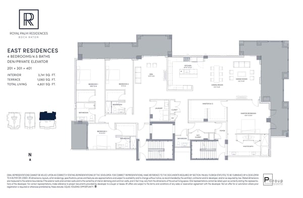 Royal Palm Residences Boca Raton — East Residences 201 + 301 + 401