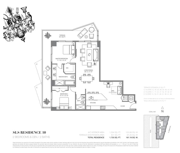 SLS Brickell Hotel & Residences — Residence 10