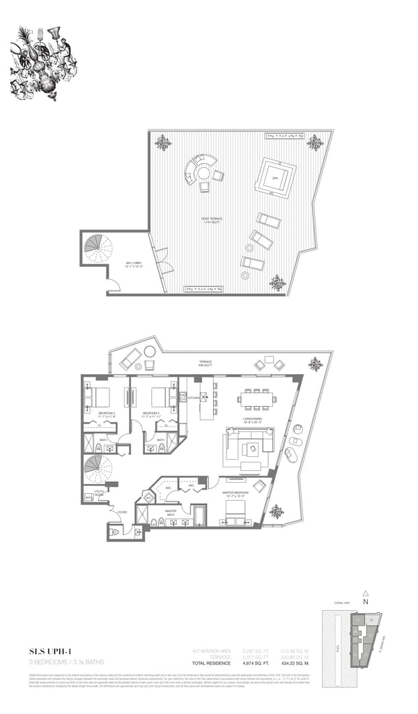 SLS Brickell Hotel & Residences — UPH 1