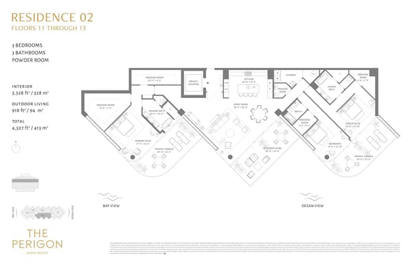 The Perigon Miami Beach — Residence 02 Floor 11-15