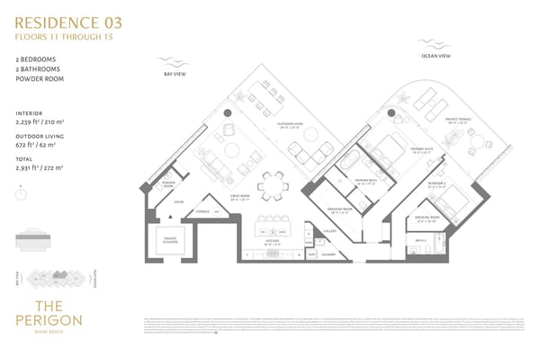 The Perigon Miami Beach — Residence 03 Floor 11-15