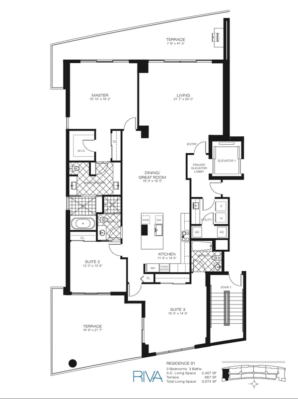 Riva Residences Fort Lauderdale — Residence 01