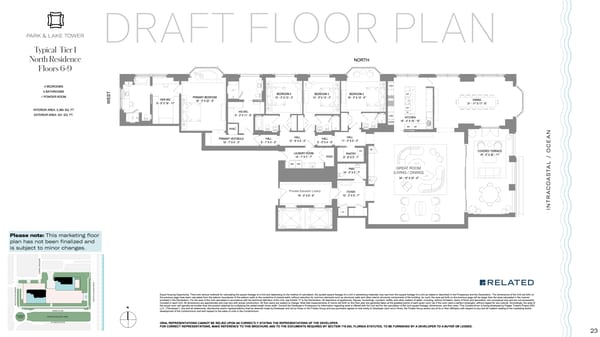 South Flagler House West Palm Beach — Tier 1 North Residence Floor 6-9