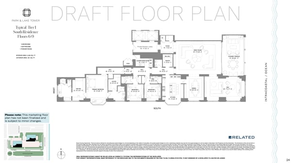 South Flagler House West Palm Beach — Tier 1 South Residence Floors 6-9
