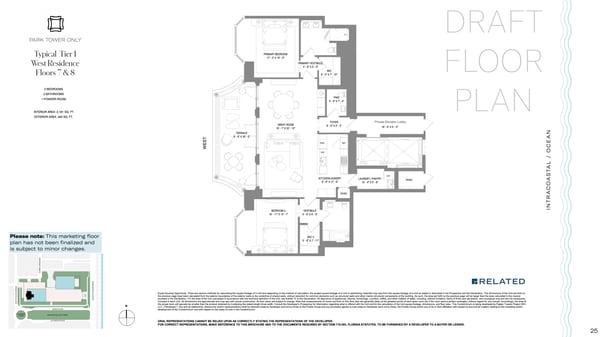 South Flagler House West Palm Beach — Tier 1 West Residence Floors 7 & 8