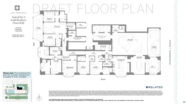 South Flagler House West Palm Beach — Tier 2 South Residence Floors 12-18