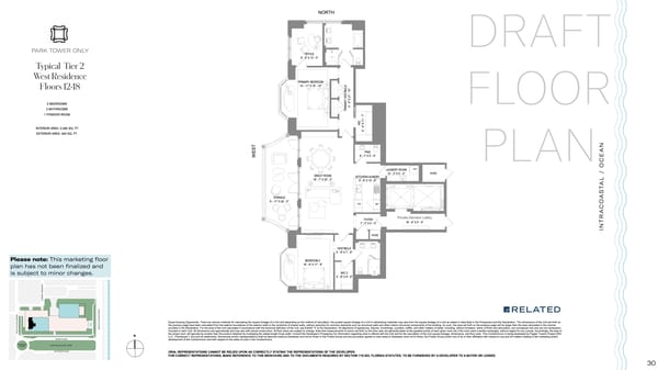 South Flagler House West Palm Beach — Tier 2 West Residence Floors 12-18