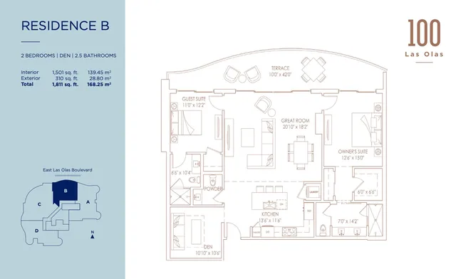 100 Las Olas — Residence B