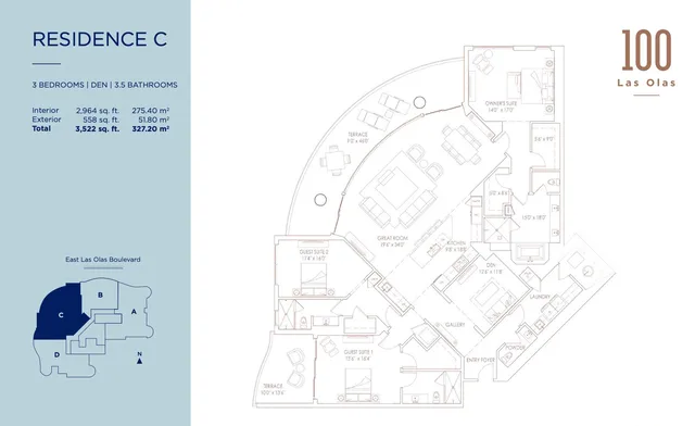 100 Las Olas — Residence C