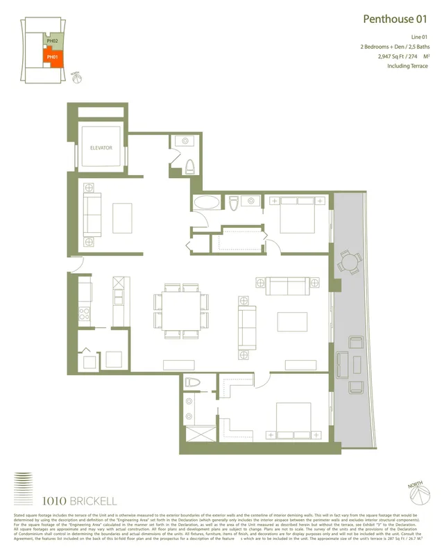 1010 Brickell — Penthouse 1
