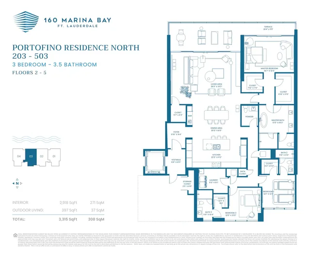 160 Marina Bay Fort Lauderdale — Portofino North