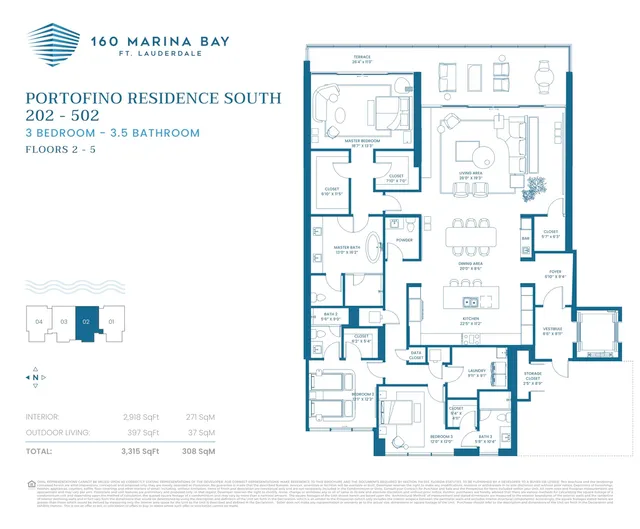 160 Marina Bay Fort Lauderdale — Portofino South