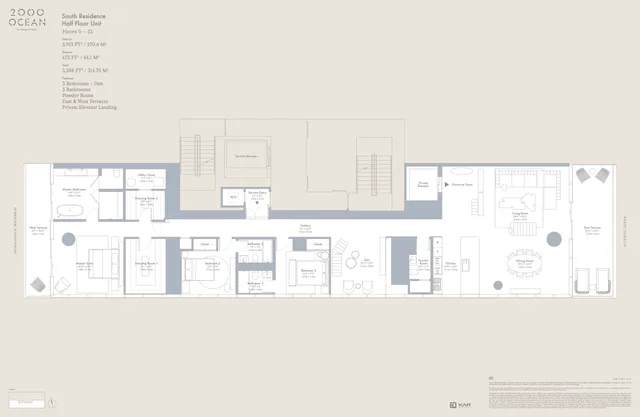 2000 Ocean Hallandale Beach — South Residence Half Floor Unit