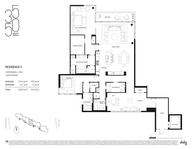 3550 South Ocean Palm Beach — Residence C