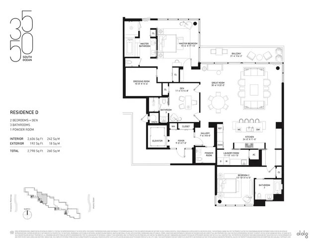 3550 South Ocean Palm Beach — Residence D