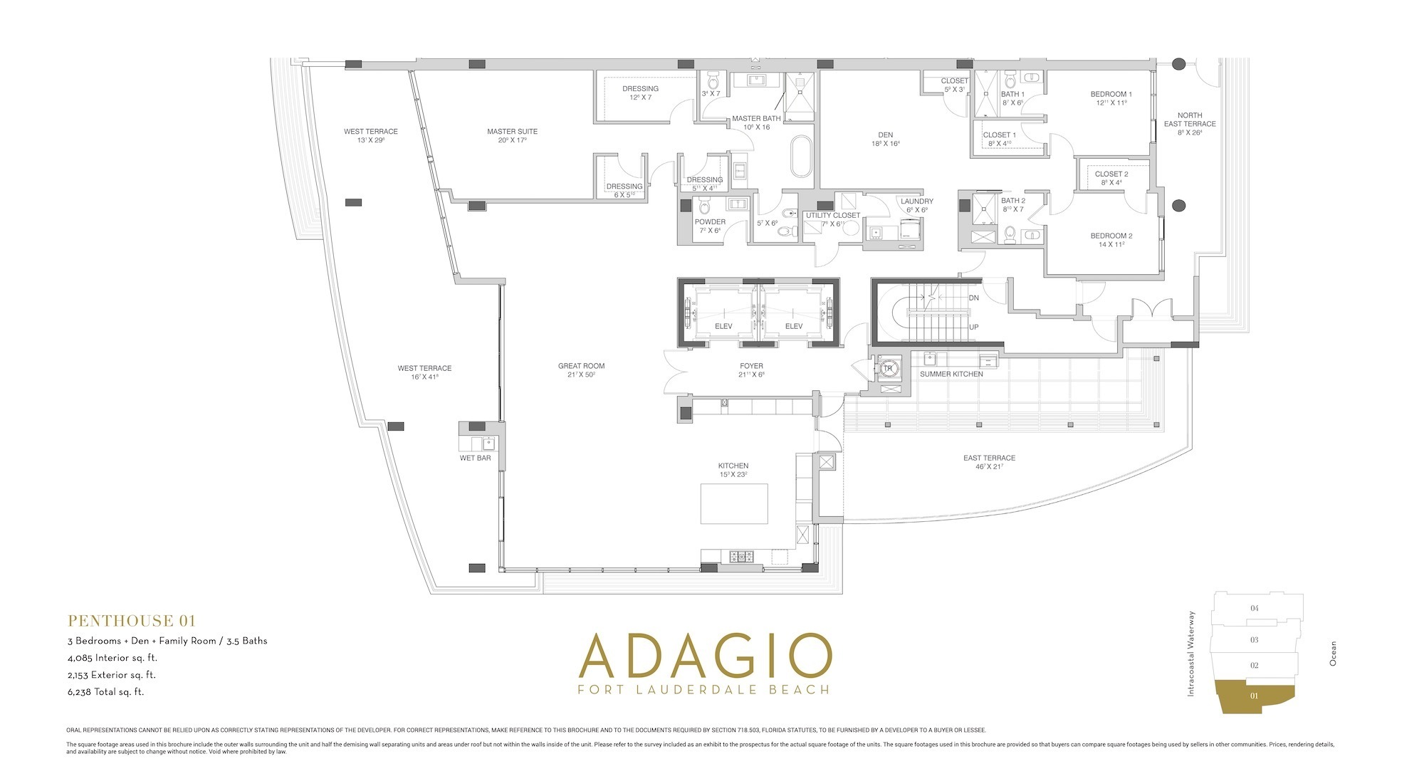 Adagio Ft Lauderdale Beach — Penthouse 01