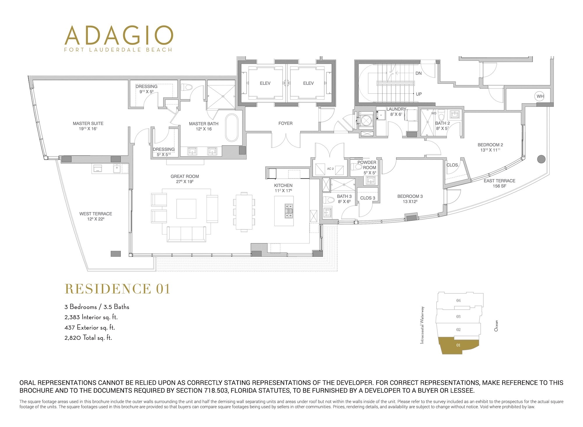 Adagio Ft Lauderdale Beach — Residence 01